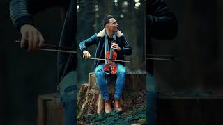 Bella Ciao on the Violin in the Forest 😍🌲🎻Its getting colderviolin violinmusic bellaciao [upl. by Aikenat]