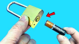 Open ANY PadLock without a Key in a flash How to UNLOCK MAGIC [upl. by Airahcaz495]