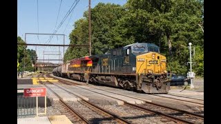 CSX Dash 8s and 9s Tank Trains former Conrail EMD Power and More [upl. by Ajnin]