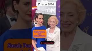 Holland Taylor Jokes Sarah Paulson Is Her quotFan Carrierquot on the Emmys Red Carpet [upl. by Cathi]