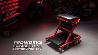 Proworks Garage Stool Assembly Trolley [upl. by Barbour]