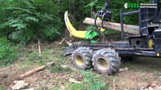 Kombiforwarder JD 1110E HAAS System quotpowerfulquot [upl. by Aihsiek]