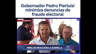 El gobernador Pedro Pierluisi las alegaciones de fraude electoral en el voto adelantado en Jayuya [upl. by Cence]