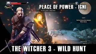 The Witcher 3 Wild Hunt  Place of Power  Igni [upl. by Adeuga]