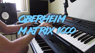 Oberheim Matrix 1000  Checking out a few patches [upl. by Yrtnahc]