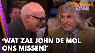 René na grap van Johan over het publiek Wat zal John de Mol ons missen  VANDAAG INSIDE [upl. by Ninnahc355]