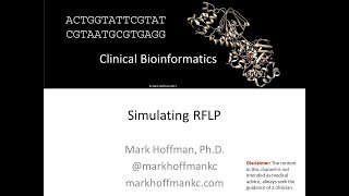 Clinical Bioinformatics  RFLP Simulation [upl. by Eilrak925]