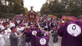 平成26年 鎌倉まつり NTT湘南 藤若會 神輿渡御 参道祭礼です。 [upl. by Lever]