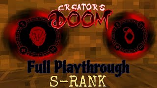 Creators Doom FULL Playthrough SRANK  Dark Deception maze Fangame [upl. by Savihc664]