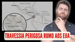 Crise Migratória nos EUA  Migrantes Atravessam Selva Perigosa no Panamá [upl. by Yssirk]