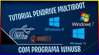 TUTORIAL COMO CRIAR PENDRIVE MULTIBOOT COM TODOS SISTEMAS WINDOWS WINUSB PASSO A PASSO [upl. by Felike54]