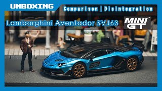 〖貓哥Vlog 274〗Unboxing MINI GT 164 Lamborghini Aventador SVJ 63 I CC ENG amp 繁體中文 [upl. by Edrock]