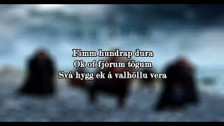 Ó Valhalla  Skáld quotWith Lyrics  Con Letraquot [upl. by Nodnar]