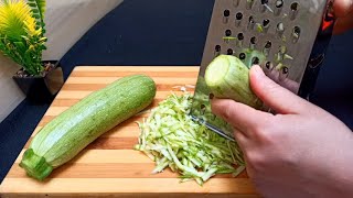 Courgettes râpées ‼️ Une recette accessible aux enfants tellement facile 🔝👌 Grated Zucchini Recipe [upl. by Anwahs]