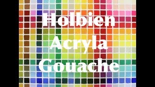 Holbein Acryla Gouache [upl. by Finbur]