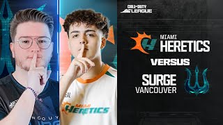 VancouverSurge vs MiamiHeretics  Major I Qualifiers  Week 1 Day 3 [upl. by Marlane]