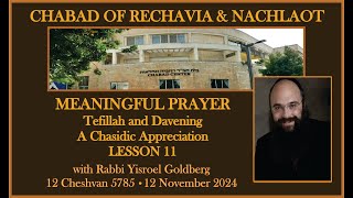 Meaningful Prayer  Tefilah and Davening – A Chasidic Appreciation  Lesson 11 [upl. by Acimehs794]