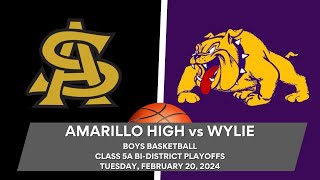 Wylie Bulldog Basketball 20232024 Wylie Bulldogs vs Amarillo High Sandies [upl. by Rumery884]