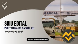 Apostila PREFEITURA DE CACOAL RO 2024 Biólogo [upl. by Rosette367]