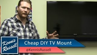 How To Mount 85 Inch TV In A Small Room Wall DIY Step By Step [upl. by Ruhl]