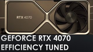 RTX 4070 Undervolt  Overclock The Most Powerful 200W GPU  Even More Efficient [upl. by Schiffman412]