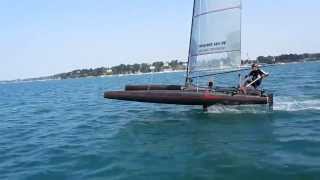 first sailing test with 4 foils [upl. by Graehme623]