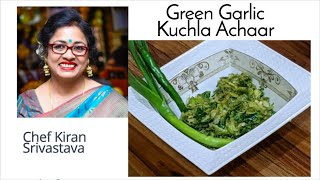 Kuchla Achaar  Green Garlic Pickle Recipe  Pickle Recipe [upl. by Wilser595]