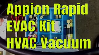 Appion HVAC Rapid Evac Kit with Fittings and Valve Core Tools [upl. by Lagas]