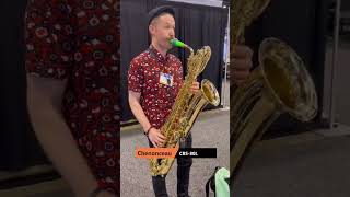 Château Professional Lacquer Baritone saxophone  Chenonceau Series CBS80L NAMM show short [upl. by Lasser]