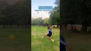 FOOTGOLF ⛳️⚡️ who won👀 football footballshorts soccer challenge funny [upl. by Kyriako]