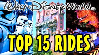 TOP 15 Rides at Disney World NonCoasters Orlando Florida [upl. by Birgitta220]