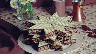 Schokoladige Waffeln  Oblaten  Kuchen ohne Backen  Oblatne  chocolate wafers [upl. by Rosita562]