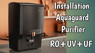 Installation of Aquaguard Aura Water Purifier  ROUVUF [upl. by Geof625]