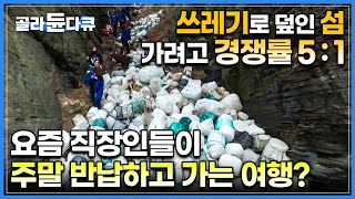 이걸 도대체 왜가요 거금 내고 냅다 쓰레기만 줍는데 경쟁률 51 요즘 직장인들이 주말 반납하고 참가한다는 수상한 여행│섬 청년 탐사대│하나뿐인 지구│골라듄다큐 [upl. by Buller821]