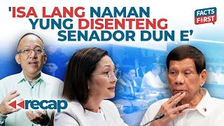 Ang nagiisang DISENTENG senador ayon kay Ronald Llamas [upl. by Yeniffit688]