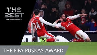 Olivier GIROUD GOAL  FIFA PUSKAS AWARD 2017 WINNER [upl. by Coussoule]