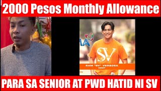 Sam SV Verzosa mahal ang mga seniors at PWD ng Maynila [upl. by Asimaj]