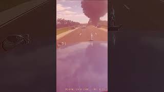 Plane crash on Interstate 75 in Naples Florida seen on dashcam video [upl. by Lapides687]