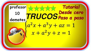 Discutir y Resolver 💥TRUCOS 🔝 Sistemas de ecuaciones con parámetros  2x2 3x2 2x3  Ejercicios [upl. by Korella]