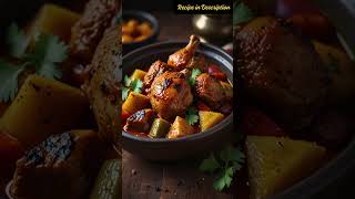 🍗🌟🍑🍋 How to Cook Moroccan Chicken Tagine 🌟 Moroccan Chicken Tagine Recipe [upl. by Drahser]