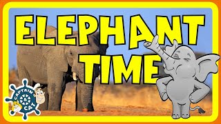 Elephant Time  Elephant Song and Dance for Kids  Captain amp Cat [upl. by Renwick]