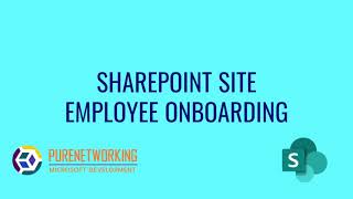 SharePoint Example Site  Employee Onboarding [upl. by Aiduan]