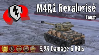 M4A1 Revalorisé  59K Damage 6 Kills  WoT Blitz Replays [upl. by Marys]