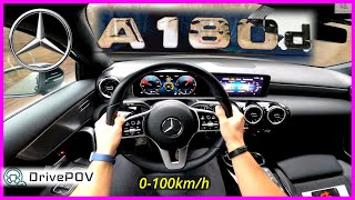 MercedesBenz A 180d W177 2020  116HP260NM  POV TEST DRIVE POV ACCELERATION REVIEW  DrivePOV [upl. by Otero606]