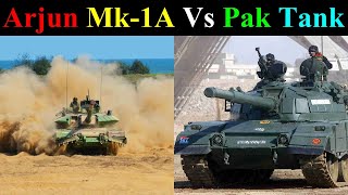 Indian New Arjun Mk1A Tank Vs Pakistani Tank [upl. by Dnalel]