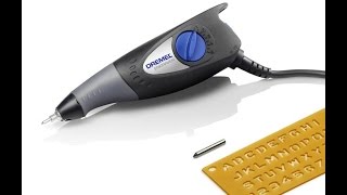 Review Dremel 29001 02 Amp 7200 Stroke Per Minute Engraver includes Letter and Number Template [upl. by Nohsyt]