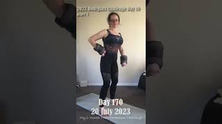 Day 170 Chloe Ting Transformation amp Weight Loss Challenge 2023 Motivation 💚 part 1 [upl. by Annaitsirk]