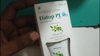 Efatop PE Emollient lotion Efatop PE lotion uses side effects and benefits review in Hindi efatop p [upl. by Rahal]