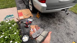 How To Replace Rear Brake Pads 20072014 Tahoe GMC Silverado Escalade Suburban Avalanche etc [upl. by Pyne317]