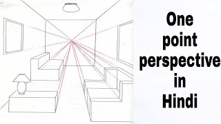 One point perspective In Hindi [upl. by Kelcey158]